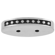 Cymbal - Conector de cuenta portadora 21x9,5 mm Lalaria - Plateado antiguo|raw }}