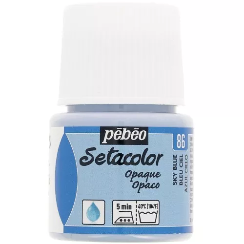 Pintura Setacolor Opaca - Azul cielo (n°86) x45ml