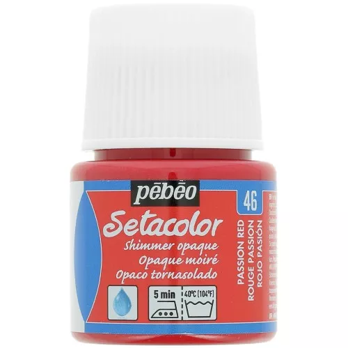 Pintura Setacolor Opaca - Brillo Rojo Pasión (n°46) x45ml