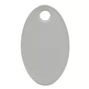 Dijes ovalados 12x7 mm - acero inoxidable 304 x4