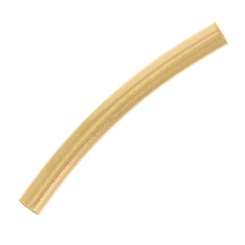 Cuenta de tubo curvado 20x2 mm - Acero inoxidable 304 Oro x1
