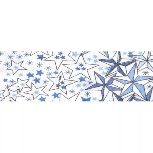 Tela al bies Liberty - Adelajda - Azul x1m