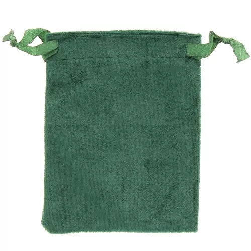 Estuche de terciopelo fino para joyas 80x100 mm - Verde abeto x1