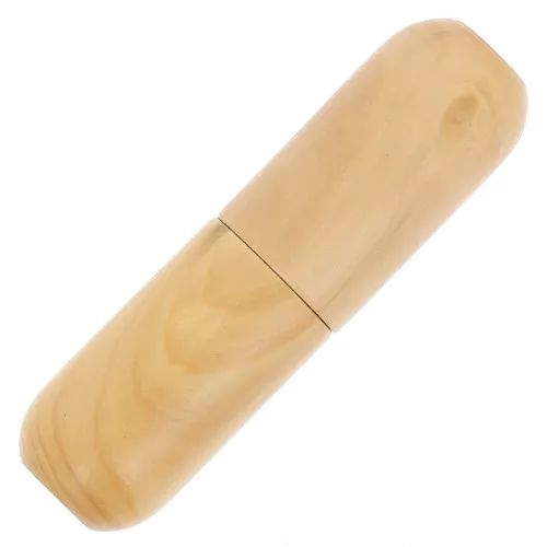 Estuche redondo de madera con rosca para agujas 59x16 mm para decorar con Puca® x1