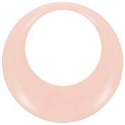 Colgante redondo hueco de resina opaca 44 mm - Rosa claro x1|raw }}