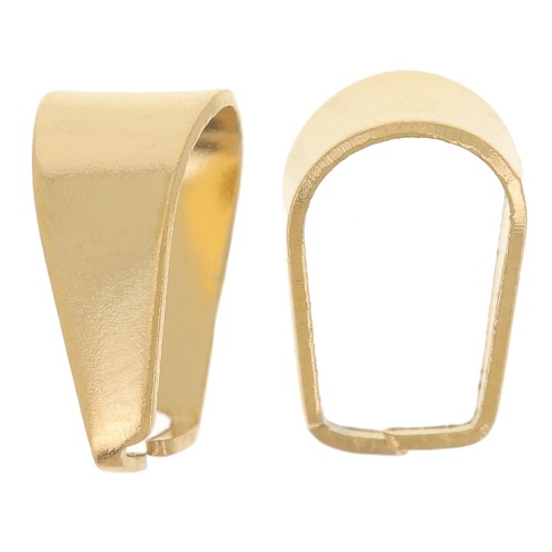 Gancho 10 mm sin anilla - Acero inoxidable 304 Dorado x5