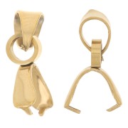 Clips Colgante 14 mm - Acero Inoxidable Dorado x5|raw }}