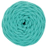 Bobina de cordón de algodón para macramé Cotton Air 5 mm - Esmeralda x50m