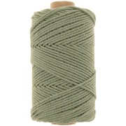 Bobina de cordón de algodón para macramé de 2 mm - Verde aguacate x100m|raw }}