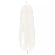 25x8 mm perlas de concha - Natural x2