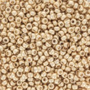 Cuentas Rocalla Miyuki Duracoat 11/0 5101 - Oro pálido galvanizado x 100 g