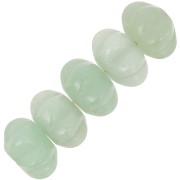 Cuenta redonda calabaza 12 mm - Aventurina x1