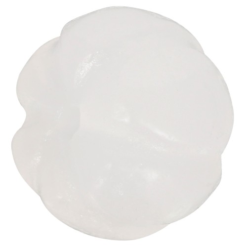 Cuenta de gema Jade Calabaza 13 mm - Blanca x1