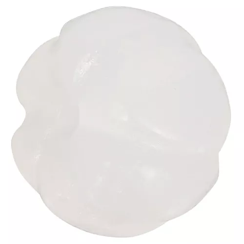 Cuenta de gema Jade Calabaza 13 mm - Blanca x1