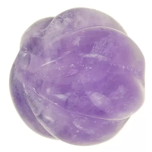 Cuenta de gema calabaza de 12 mm - Amatista x1
