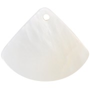 Colgante abanico nácar 19x23 mm - Natural x1