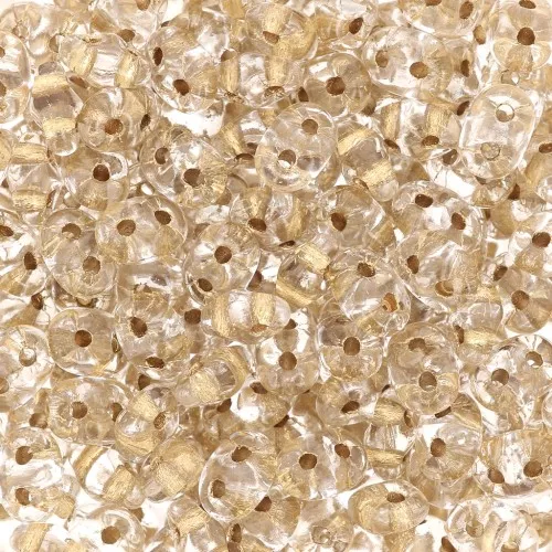 SuperDuo 2,5x5 mm - Cristal dorado x10g