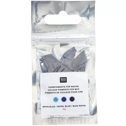 Pigmentos de color para cera de velas - Diseño Rico - Azul Real x5g