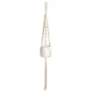 Juego de 8 cuentas tubulares de madera en bruto con agujero grande 24x20 mm para macramé - Natural