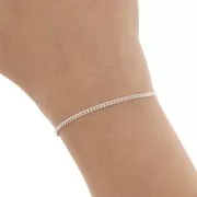 Cadena rizada 2 mm - Plata 925 x50cm