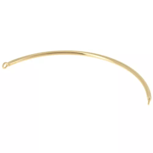 Entrepieza media pulsera alambre redondo 49x1,4 mm - 2 anillas - Chapado de oro 3 micras x1