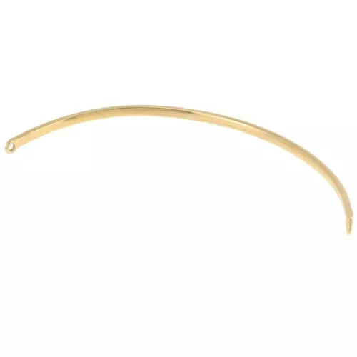 Entrepieza de media pulsera con alambre de media anilla 49x1,6 mm 2 anillas - Chapado de oro 3 micras