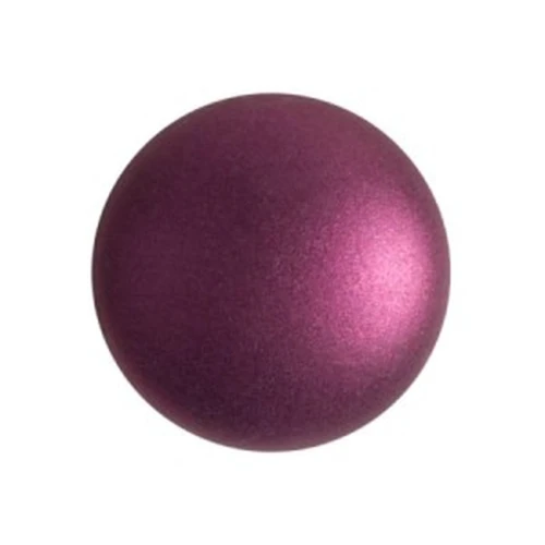 Cabujón redondo de vidrio de Puca® 18 mm - Chatoyant Burgundy x1