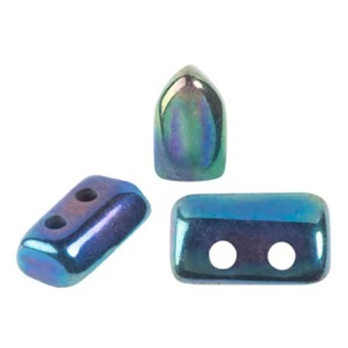 Cuentas de vidrio Piros® by Puca® 2x5 mm - Blue Iris x10g