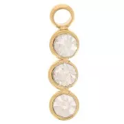 Barra 11x3 mm para cabujón 2,2 mm - Acero inoxidable304L Dorado x1