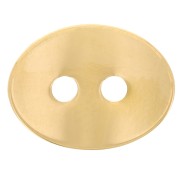 Separador de pomo ovalado curvado 14x11mm - Acero inoxidable304L Dorado x1|raw }}