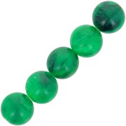 Cuentas de resina transparente 6 mm - Verde oscuro jaspeado x20|raw }}