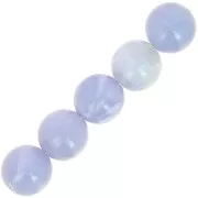 Perlas de resina opaca 6 mm - Gris glaciar jaspeado x20
