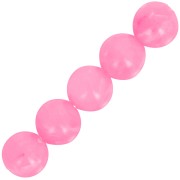 Cuentas de resina opaca 6 mm - Rosa brillante jaspeado x20