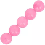 Cuentas de resina opaca 6 mm - Rosa brillante jaspeado x20