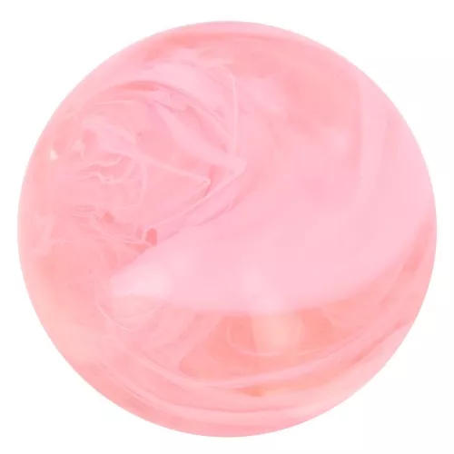 Cuentas de resina transparente 8 mm - Rosa jaspeado x10