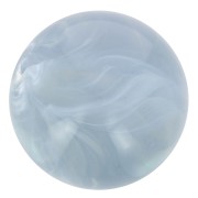 Cuentas de resina transparente 8 mm - Azul gris jaspeado x10
