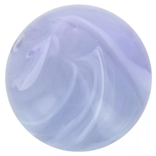 Perlas de resina opaca 8 mm - Gris glaciar jaspeado x10