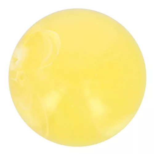Cuenta de resina transparente 10 mm - Amarillo claro jaspeado x8
