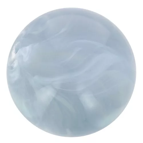 Cuenta de resina transparente 10 mm - Azul gris jaspeado x8