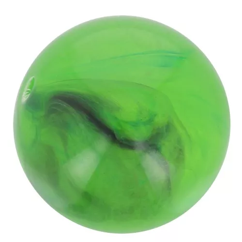 Cuenta de resina transparente 10 mm - Verde jaspeado x8