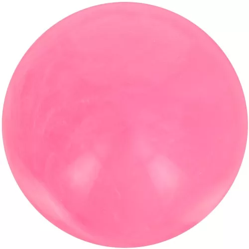 Cuenta de resina opaca 12 mm - Rosa brillante jaspeado x6