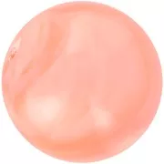 Cuenta de resina opaca 12 mm - Coral jaspeado x6