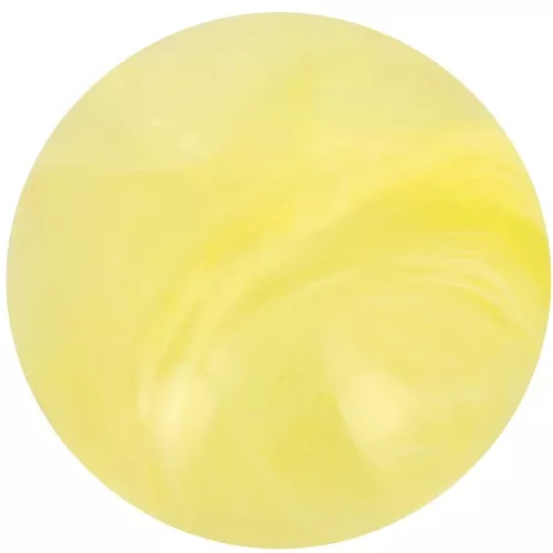 Cabujón redondo de 14 mm en resina transparente - Amarillo claro jaspeado x1