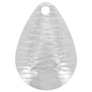 Colgante gota estriada 16x11 mm - Acero inoxidable 304L x1