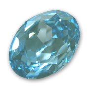 Cabuchón PureCrystal 4120 ovalado 18x13 mm Aquamarine|raw }}