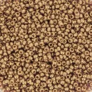 Rocaille Miyuki 15/0 1882 - Topacio Oscuro Brillo Dorado x8g