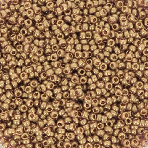 Rocaille Miyuki 15/0 1882 - Topacio Oscuro Brillo Dorado x8g