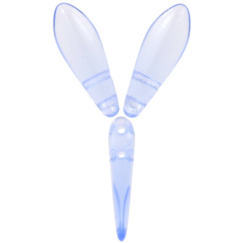 Dagas de cristal 5x16 mm - Zafiro claro x50