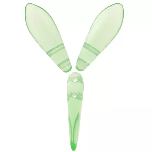 Dagas de vidrio 5x16 mm - Peridot x50