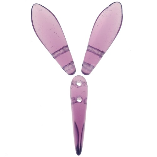 Dagas de cristal 5x16 mm - Amatista x50